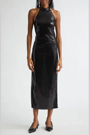 Courrèges Halter Neck Sequin Dress in at Nordstrom, Size 6 Us