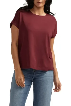 JAG Drapey Cuff Cotton & Modal T-Shirt in at Nordstrom, Size X-Large