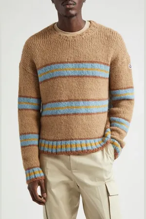 Moncler Stripe Alpaca & Wool Blend Sweater in at Nordstrom, Size Xx-Small