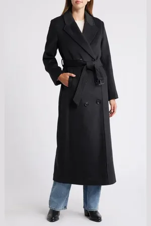 Sam Edelman Double Breasted Twill Coat in at Nordstrom, Size 0