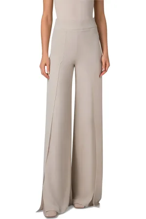 AKRIS Fellia Split Hem Silk Crepe Pants in at Nordstrom, Size 10