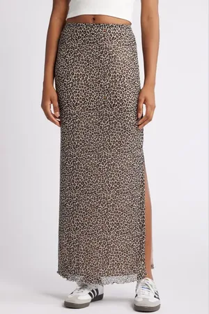 BP. Printed Mesh Maxi Skirt in at Nordstrom, Size Small