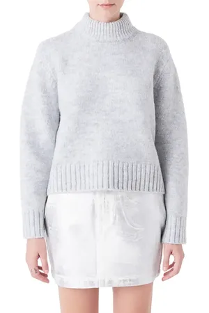 Grey Lab Mock Neck Pullover Sweater at Nordstrom, Size X-Small