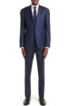 Emporio Armani G-Line Trim Fit Solid Wool Suit in at Nordstrom, Size 42 Us