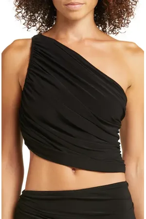 Norma Kamali Diana One-Shoulder Swim Top in at Nordstrom, Size Small