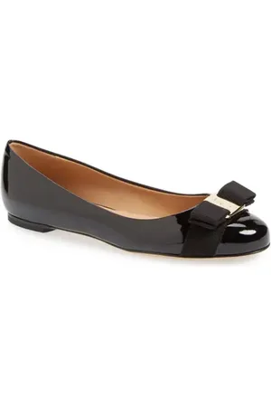 Salvatore Ferragamo Varina Leather Flat in at Nordstrom, Size 9.5