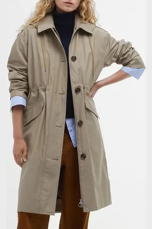 Barbour Fearne Waterproof Jacket with Removable Hood in at Nordstrom, Size 12 Us
