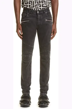Balmain Moto Slim Fit Jeans in at Nordstrom, Size 30
