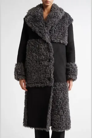 Stand Studio Becky Paneled Faux Shearling Coat in at Nordstrom, Size 4 Us
