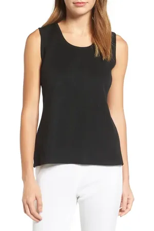 Ming Wang Scoop Neck Sweater Tank in at Nordstrom, Size X-Small