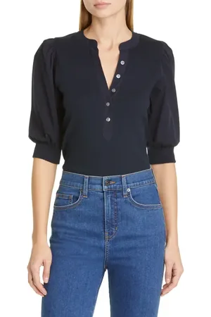 VERONICA BEARD Coralee Front Button Blouse in at Nordstrom, Size X-Small