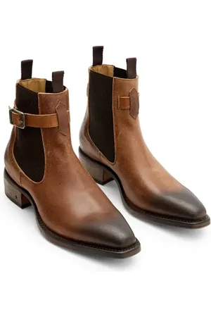 John Varvatos Walker Buckle Chelsea Boot in at Nordstrom, Size 8