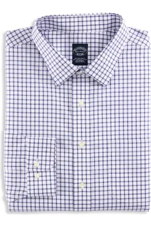 Brooks Brothers Non-Iron Check Dress Shirt in at Nordstrom, Size 1834
