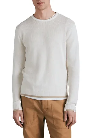 RAG&BONE Harvey Crewneck Cotton Blend Sweater in at Nordstrom, Size Small