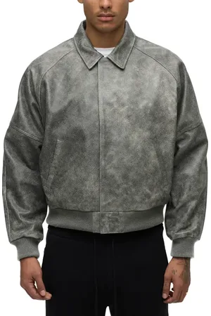 Hudson Pebbled Leather Bomber Jacket in at Nordstrom, Size Small