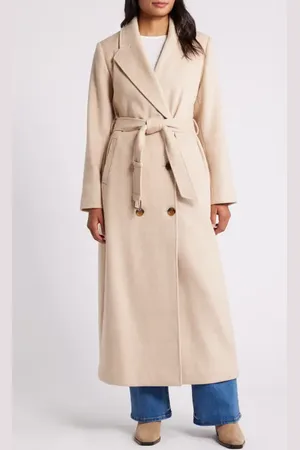 Sam Edelman Double Breasted Twill Coat in at Nordstrom, Size 14