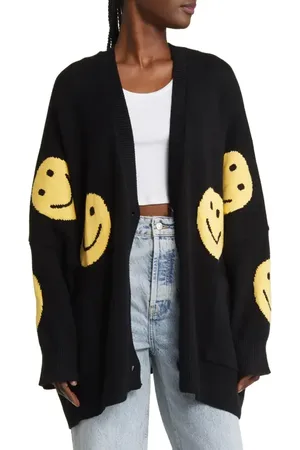 Dressed in Lala Oversize Open Front Cardigan in at Nordstrom, Size Small