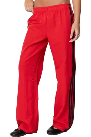 Edikted Felicity Low Rise Nylon Track Pants in at Nordstrom, Size Small
