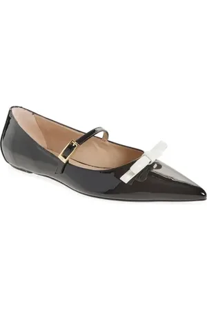 Stuart Weitzman Felicity Bow Mary Jane Flat in at Nordstrom, Size 11
