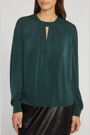 ELIE TAHARI The Bethany Stretch Silk Blouse in at Nordstrom, Size Small