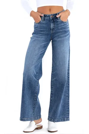 HINT OF BLU Mighty High Waist Wide Leg Jeans in at Nordstrom, Size 25