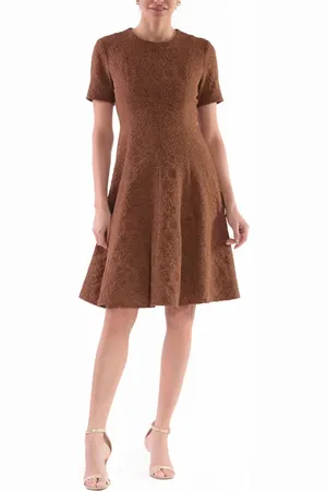 Julia Jordan Floral Jacquard Fit & Flare Dress in at Nordstrom, Size 2