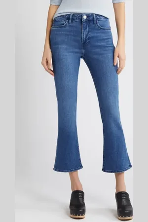 Frame Le Crop Mid Rise Mini Boot Jeans in at Nordstrom, Size 29