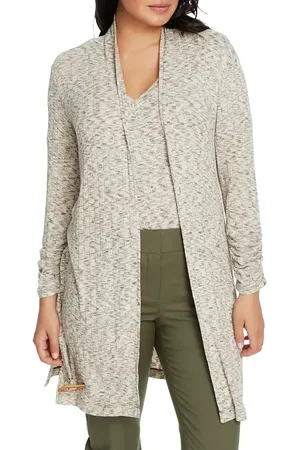 Chaussmoi Jasp?? Ribbed Belted Long Cardigan in at Nordstrom, Size Small