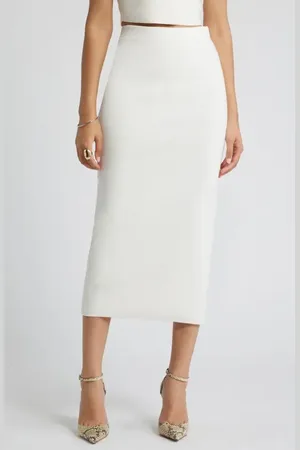 Open Edit Luxe Sculpt Maxi Skirt in at Nordstrom, Size Medium