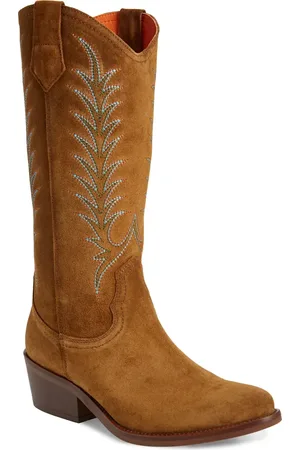 PENELOPE CHILVERS Goldie Embroidered Cowboy Boot in at Nordstrom, Size 6Us