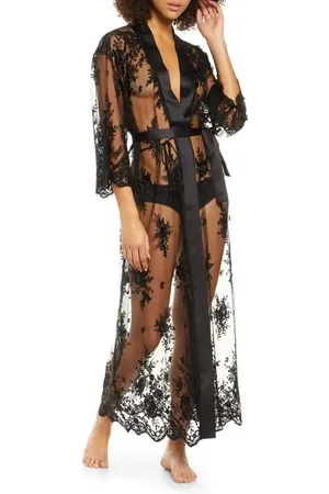 Rya Collection Darling Sheer Lace Robe in at Nordstrom, Size X-Small