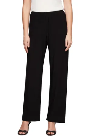 Alex Evenings Matte Jersey Straight Leg Pants in at Nordstrom, Size Small