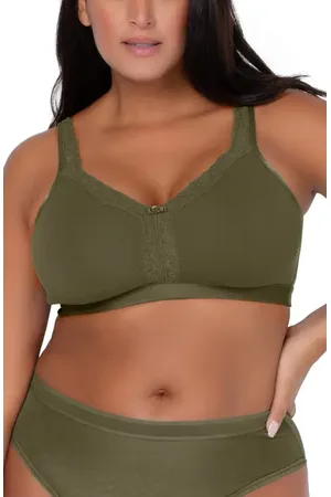CURVY COUTURE Lace Trim Wireless Bra in at Nordstrom, Size 40G
