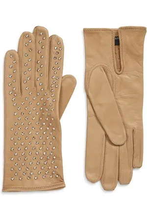 Seymoure Kelly Studded Leather Gloves in at Nordstrom, Size Small