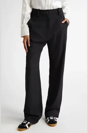 Proenza Schouler Weyes Crepe Straight Leg Pants in at Nordstrom, Size 10