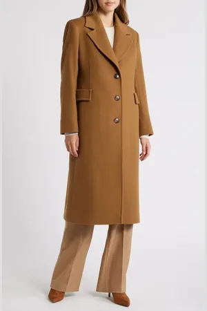 Fleurette Holland Longline Wool Coat in at Nordstrom, Size 10