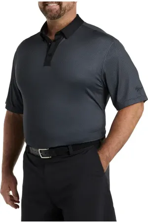 Reebok Performance Mini Check Polo Shirt in at Nordstrom, Size 3X Big
