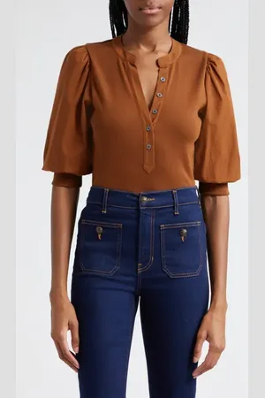 VERONICA BEARD Coralee Front Button Blouse in at Nordstrom, Size X-Large