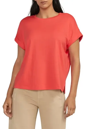 JAG Drapey Cuff Cotton & Modal T-Shirt in at Nordstrom, Size X-Small