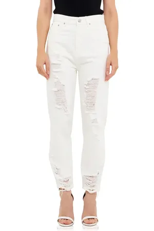 Grey Lab Ripped Straight Leg Nonstretch Jeans in at Nordstrom, Size 24