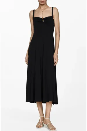 MANGO A-Line Midi Dress in at Nordstrom, Size 2