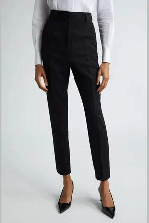 Dolce & Gabbana Wool Blend Gabardine Ankle Trousers in at Nordstrom, Size 0 Us