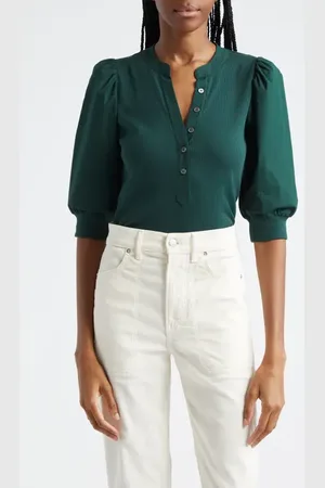 VERONICA BEARD Coralee Front Button Blouse in at Nordstrom, Size Small