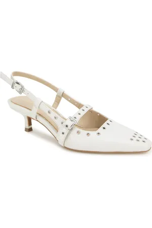Kenneth Cole Martha Eyelet Slingback Kitten Heel Pump in at Nordstrom, Size 6