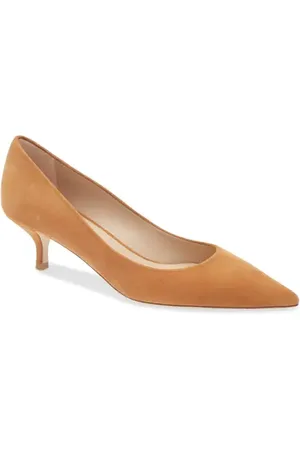 Stuart Weitzman Power Pointed Toe Kitten Heel Pump in at Nordstrom, Size 10