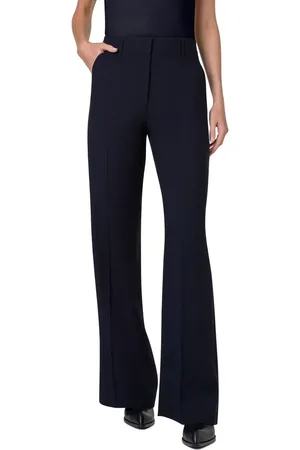 AKRIS Florine Wool Blend Wide Leg Pants in at Nordstrom, Size 2