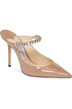 Jimmy Choo Bing Crystal Embellished Patent Mule in at Nordstrom, Size 9Us