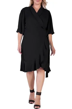 Standards & Practices Kylie Ruffle Wrap Dress in at Nordstrom, Size 1X