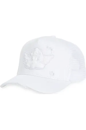 Boys Lie Distressed Denim Trucker Hat in at Nordstrom
