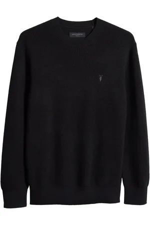 AllSaints Oversize Cotton & Wool Waffle Crewneck Sweater in at Nordstrom, Size Medium